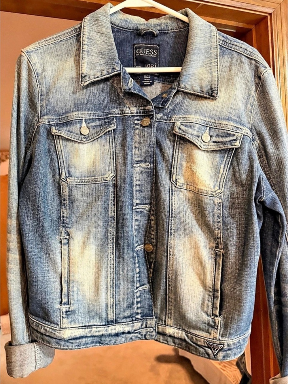 GUESS 1981 Denim Jean Jacket Blue XL